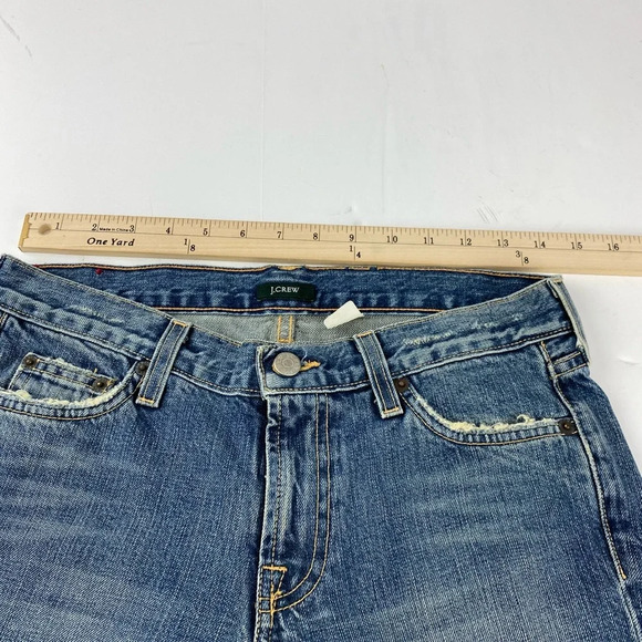 J. Crew Women's Petite 0 Cropped Jeans Medium Wash - Picture 7 of 9